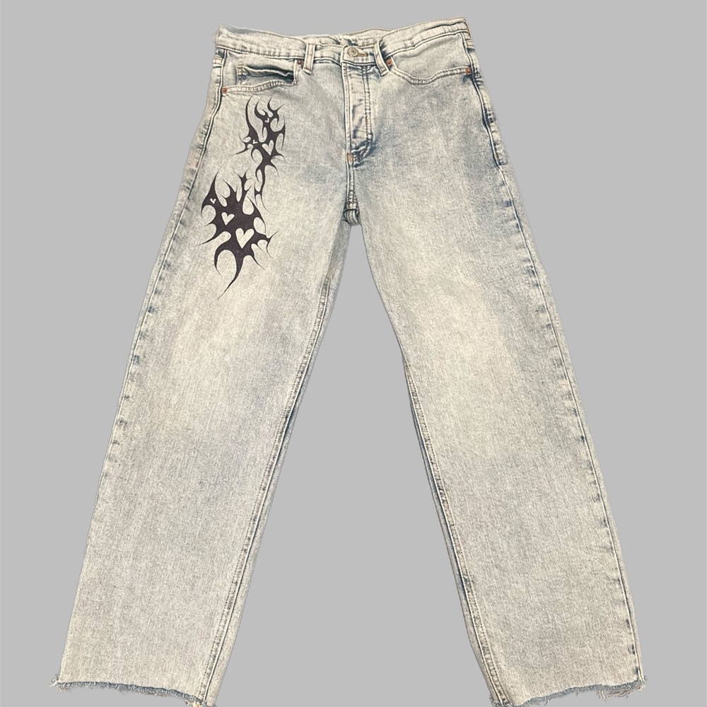 Old Navy Blue Straight Leg Jeans